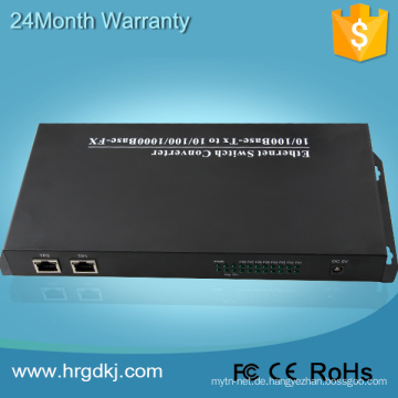 8 LWL-Port 2 RJ-45-Single-Fiber-Parallel-Port zum Ethernet-Konverter